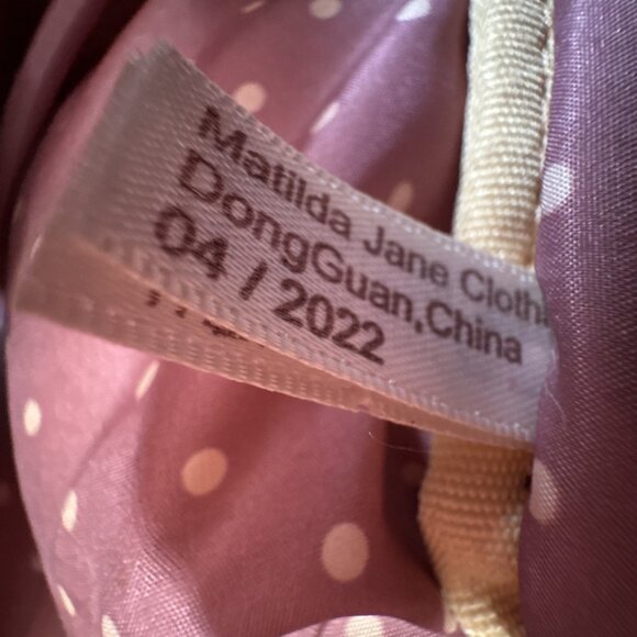 Matilda Jane Backpack & Pencil Case SET Scholarly Me Gingham Floral School Bag - Picture 15 of 16